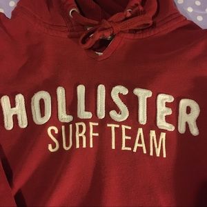Hollister red hoodie